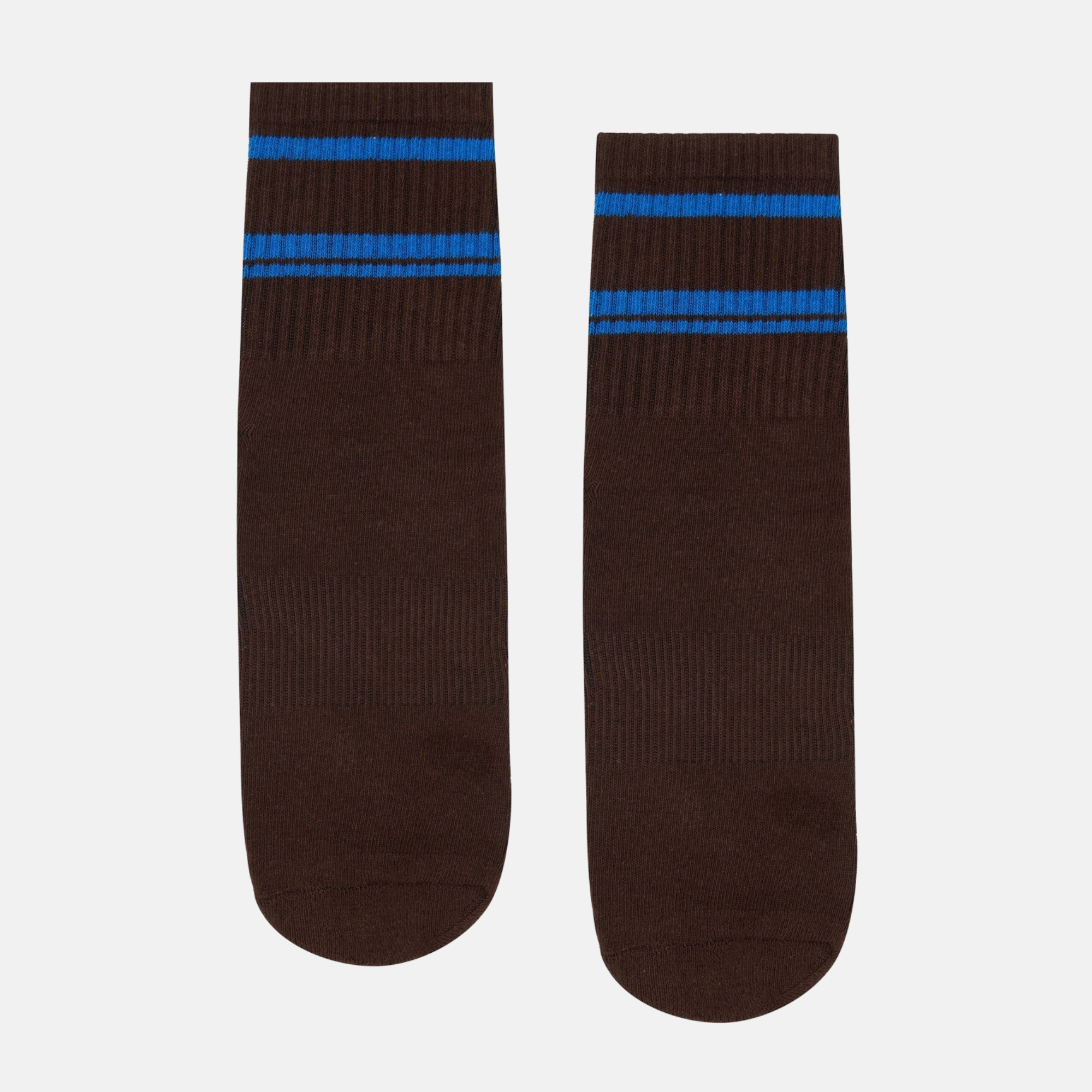 Crew Non Slip Grip Socks - Mocha Strokes