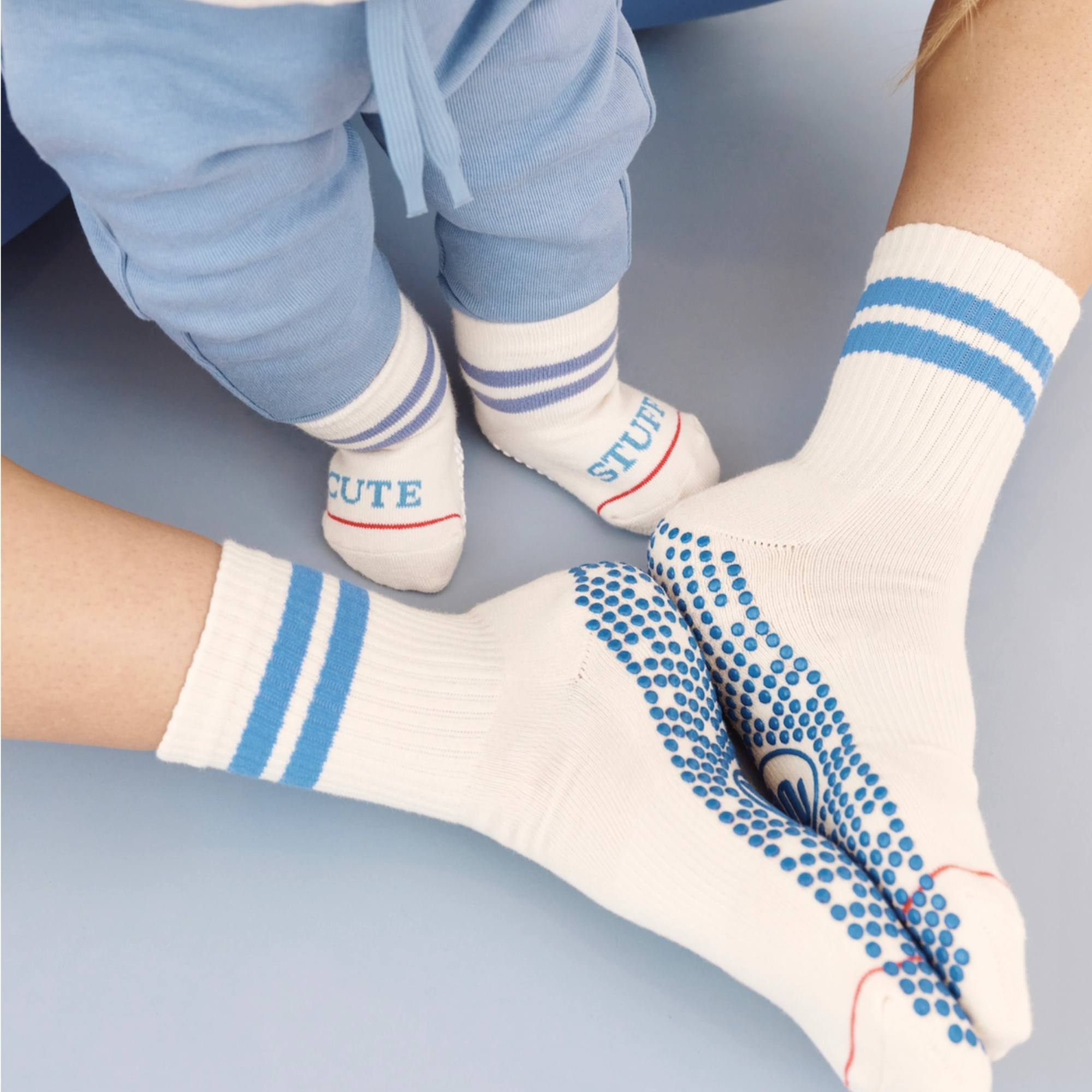 Crew Non Slip Grip Socks - Retro Revival