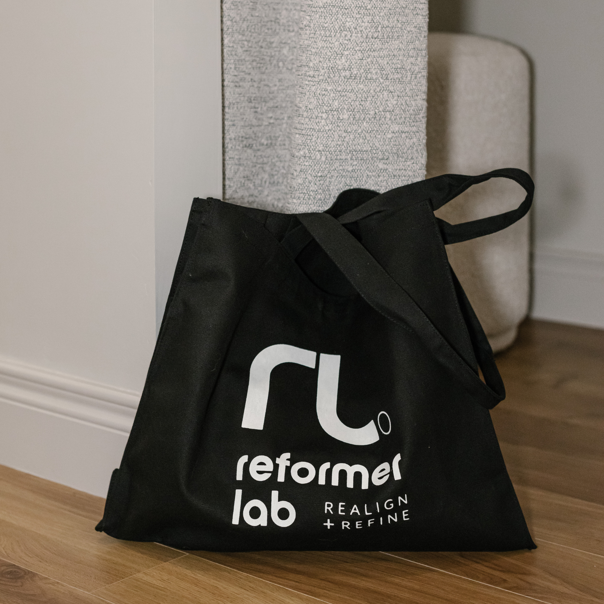 Recycled RL Black Shopper Bag w/Side Pocket
