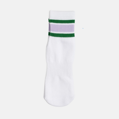 Campus Quarter Grip Socks - Lilac